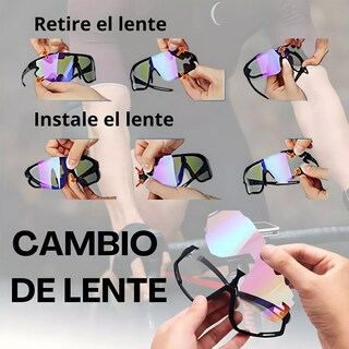Foto 4 | Gafas Ciclismo Polarizadas Deportivas Protección Uv Eo Safe Imports Esi-13727 Multicolor