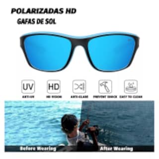 Foto 2 | Gafas De Sol Hombre Lentes Deportivo Ciclismo Pesca 2 Pzs Eo Safe Imports Esi-11174-1 Multicolor