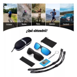Foto 3 | Gafas De Sol Hombre Lentes Deportivo Ciclismo Pesca 2 Pzs Eo Safe Imports Esi-11174-1 Multicolor