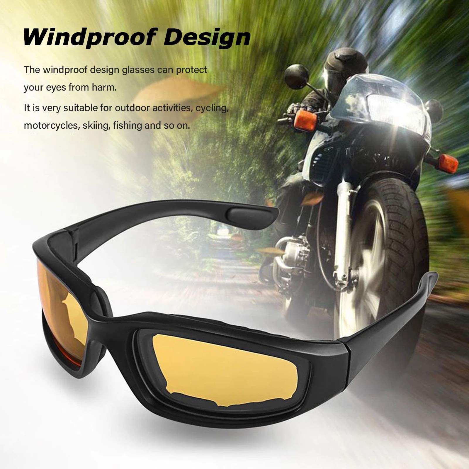 Foto 3 pulgar | Gafas Para Moto, 4 Unidades, Protección Uv, Dustpro - Venta Internacional.