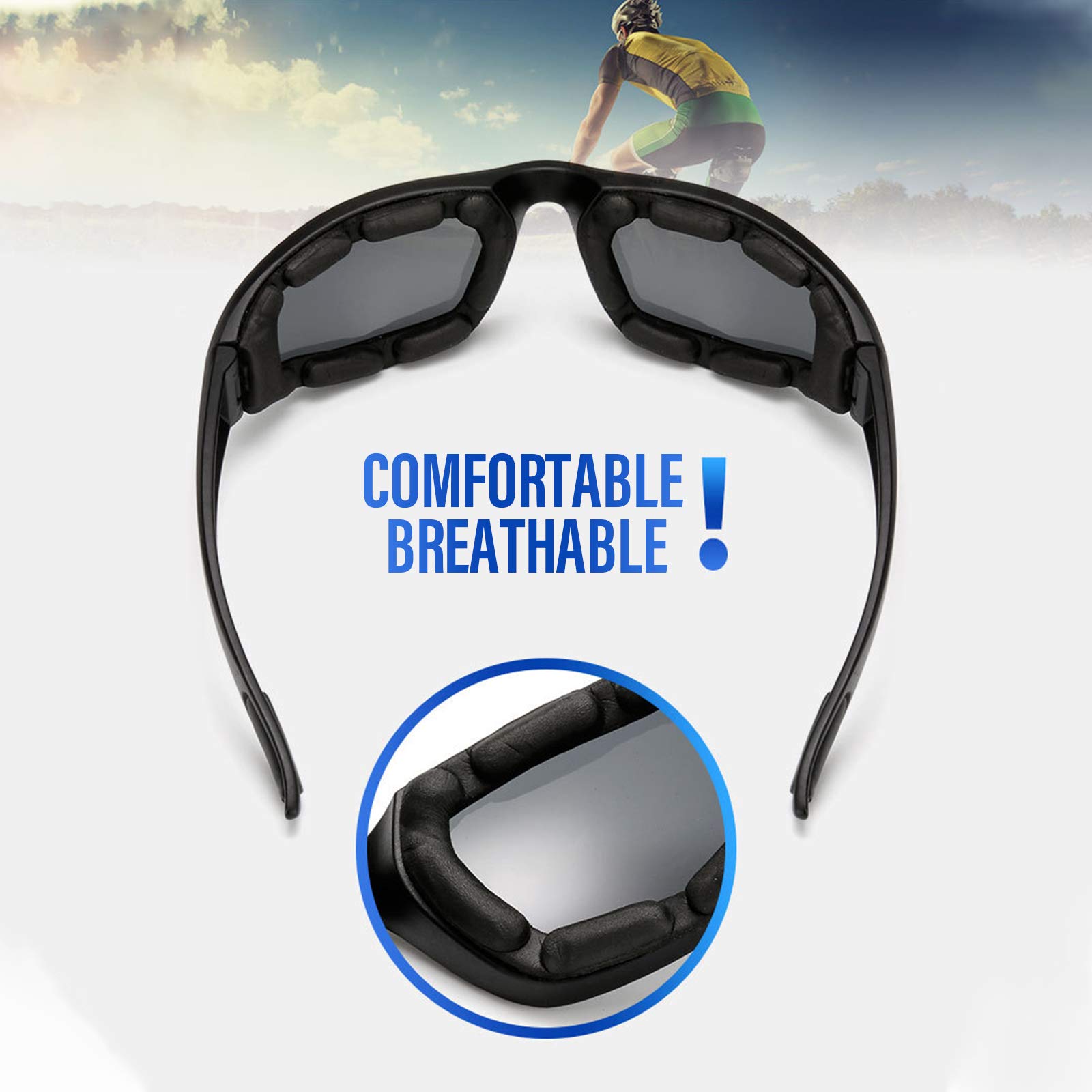 Foto 4 pulgar | Gafas Para Moto, 4 Unidades, Protección Uv, Dustpro - Venta Internacional.