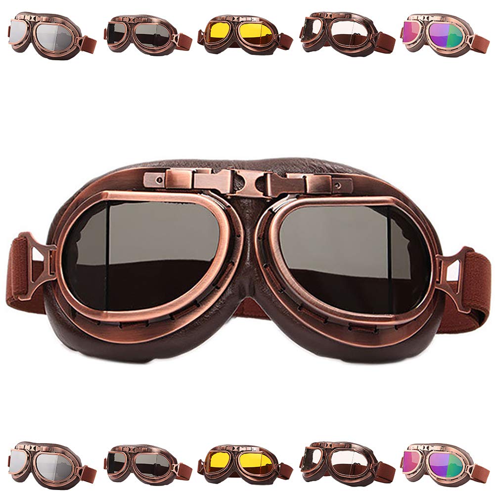 Foto 2 pulgar | Casco Vintage De Goggles Peicees Para Moto Y Moto De Motocross - Venta Internacional.