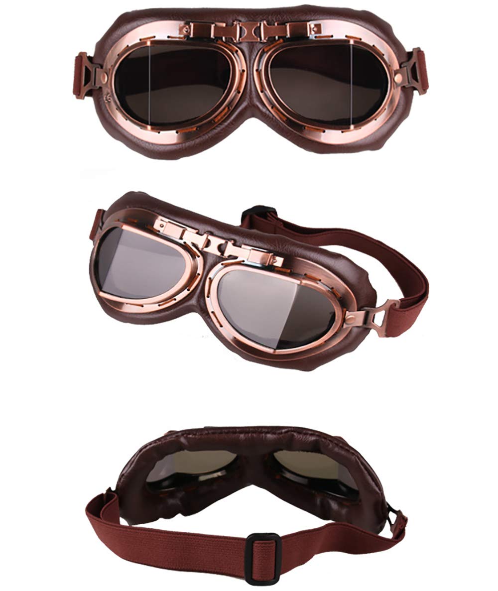 Foto 7 pulgar | Casco Vintage De Goggles Peicees Para Moto Y Moto De Motocross - Venta Internacional.