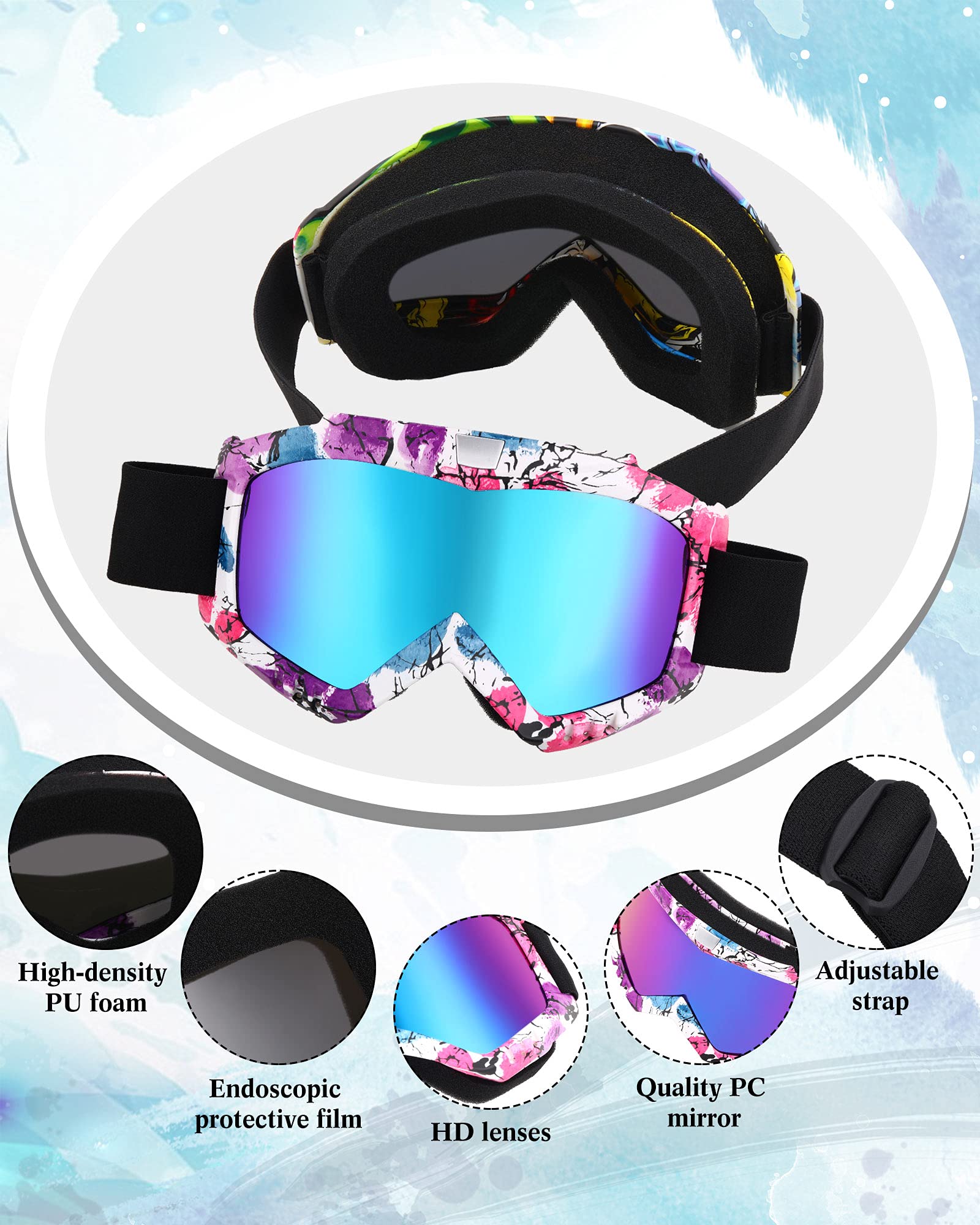 Foto 3 | Gafas De Moto Frienda Classic Style, 2 Piezas - Venta Internacional.