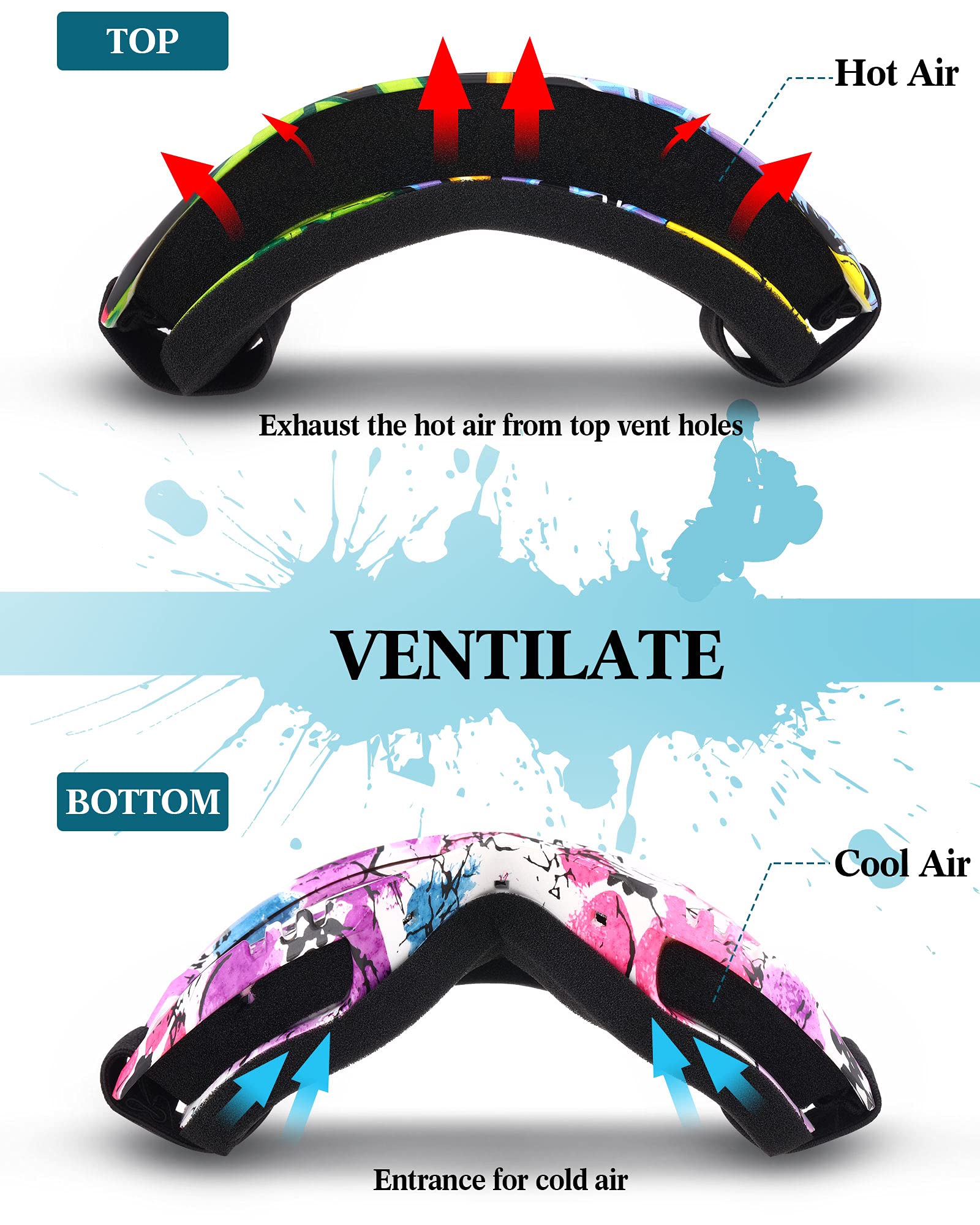 Foto 6 pulgar | Gafas De Moto Frienda Classic Style, 2 Piezas - Venta Internacional.