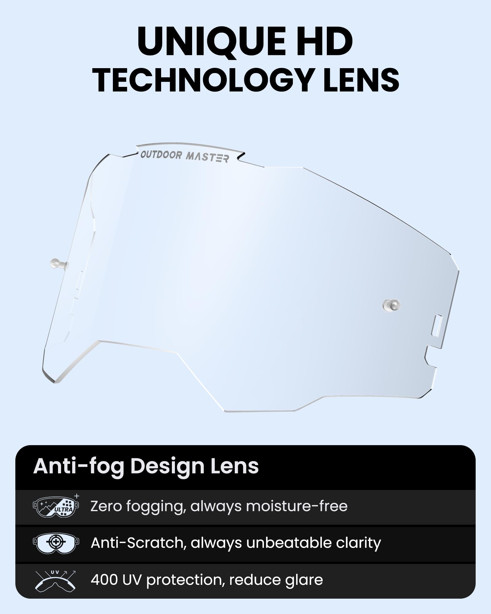 Foto 5 pulgar | Gafas De Moto Outdoormaster Macaw Dirt Bike Con Lente Transparente - Venta Internacional.