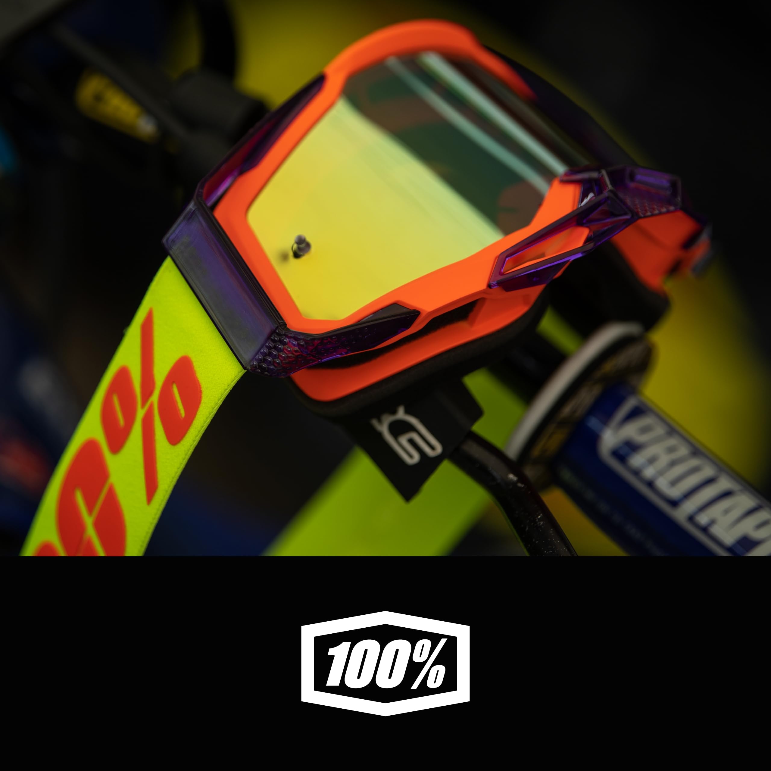 Foto 8 pulgar | Gafas 100% Racecraft 2 Para Bicicleta De Montaña Y Motocross, Color Naranja - Venta Internacional.