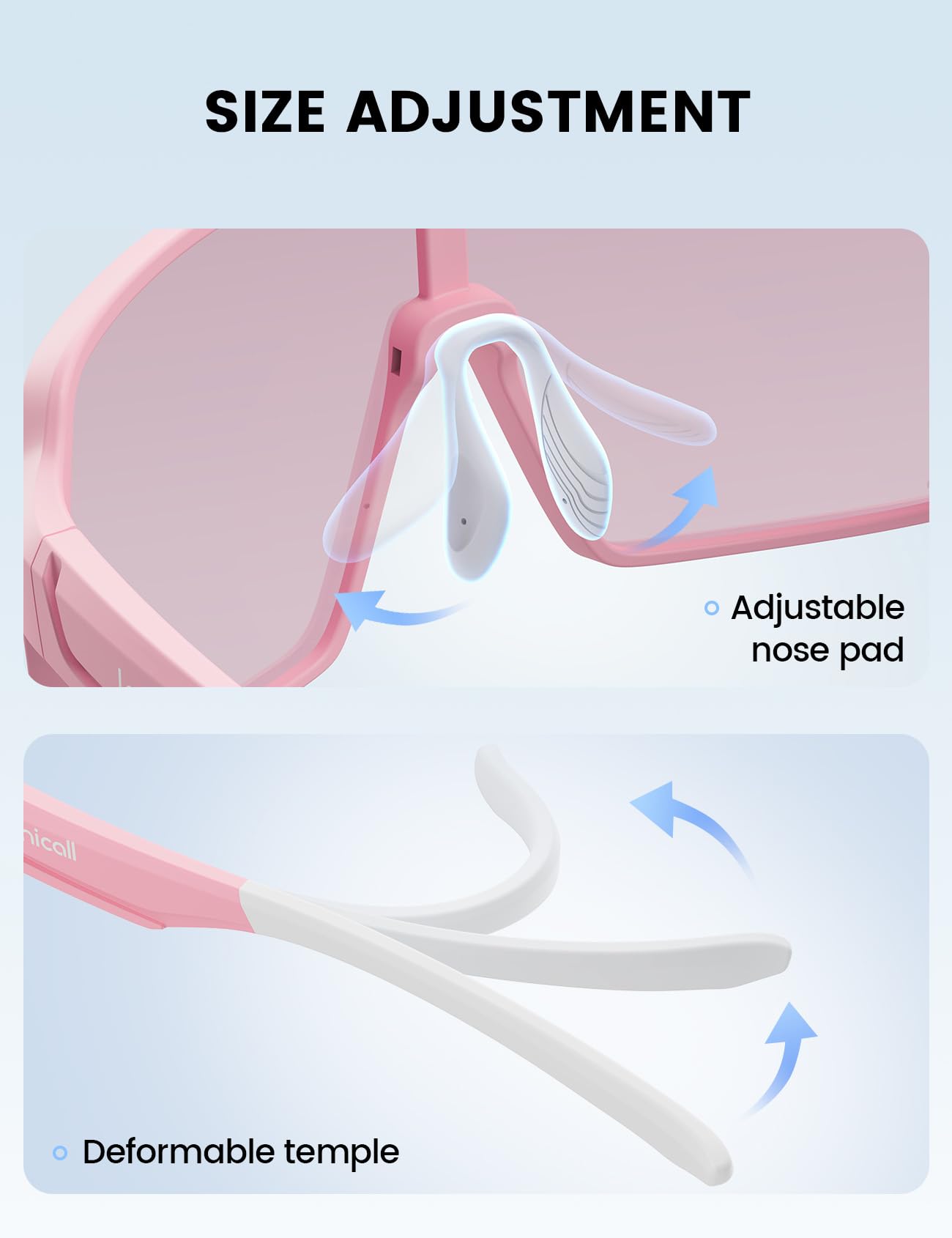 Foto 5 pulgar | Gafas De Sol Lamicall Polarized Sports Uv400 Para Hombre Y Mujer, Color Rosa - Venta Internacional.