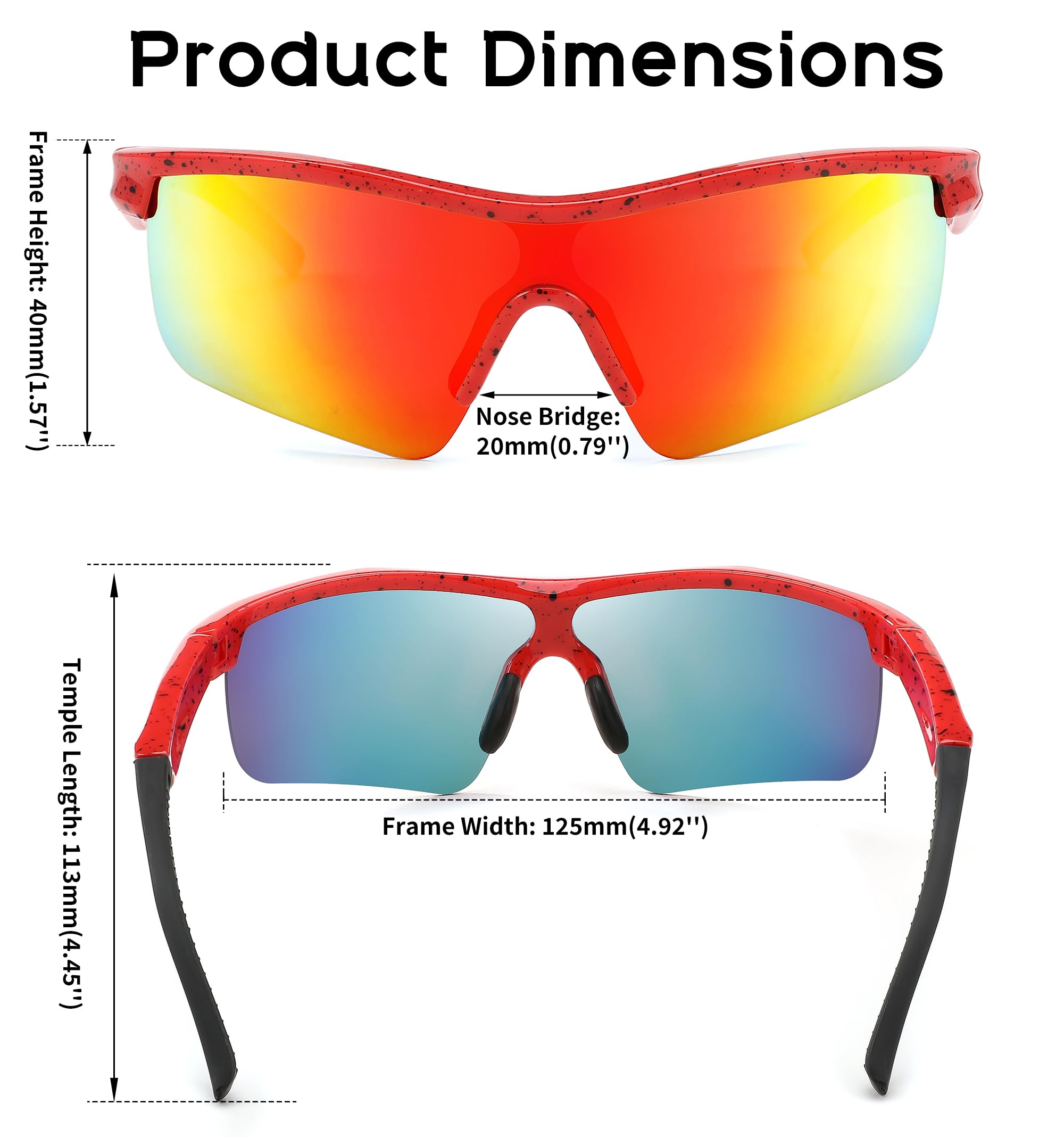 Foto 6 pulgar | Gafas De Sol Feisedy Para Niños Y Adolescentes De Béisbol Polarizadas B2454 - Venta Internacional.