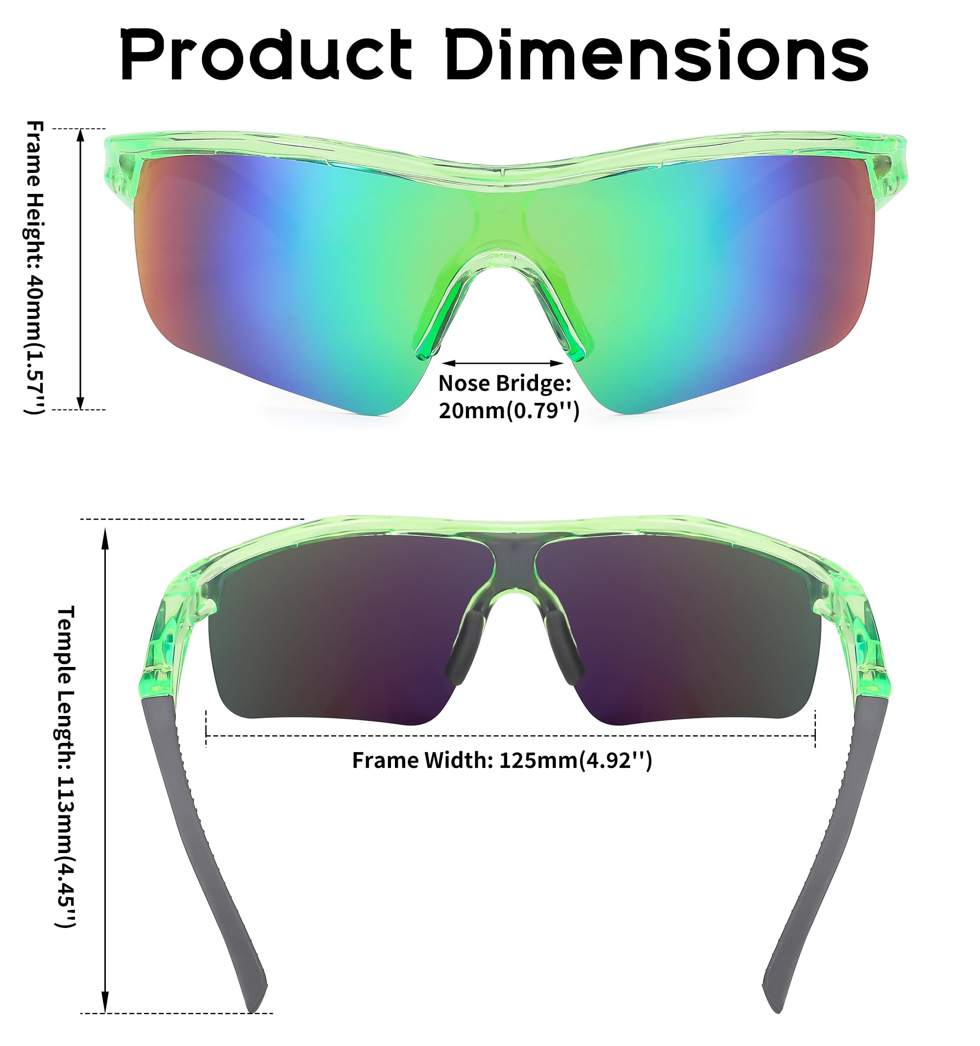 Foto 8 pulgar | Gafas De Sol Feisedy Kids Baseball Polarized Tr90 Frame B2454 - Venta Internacional.