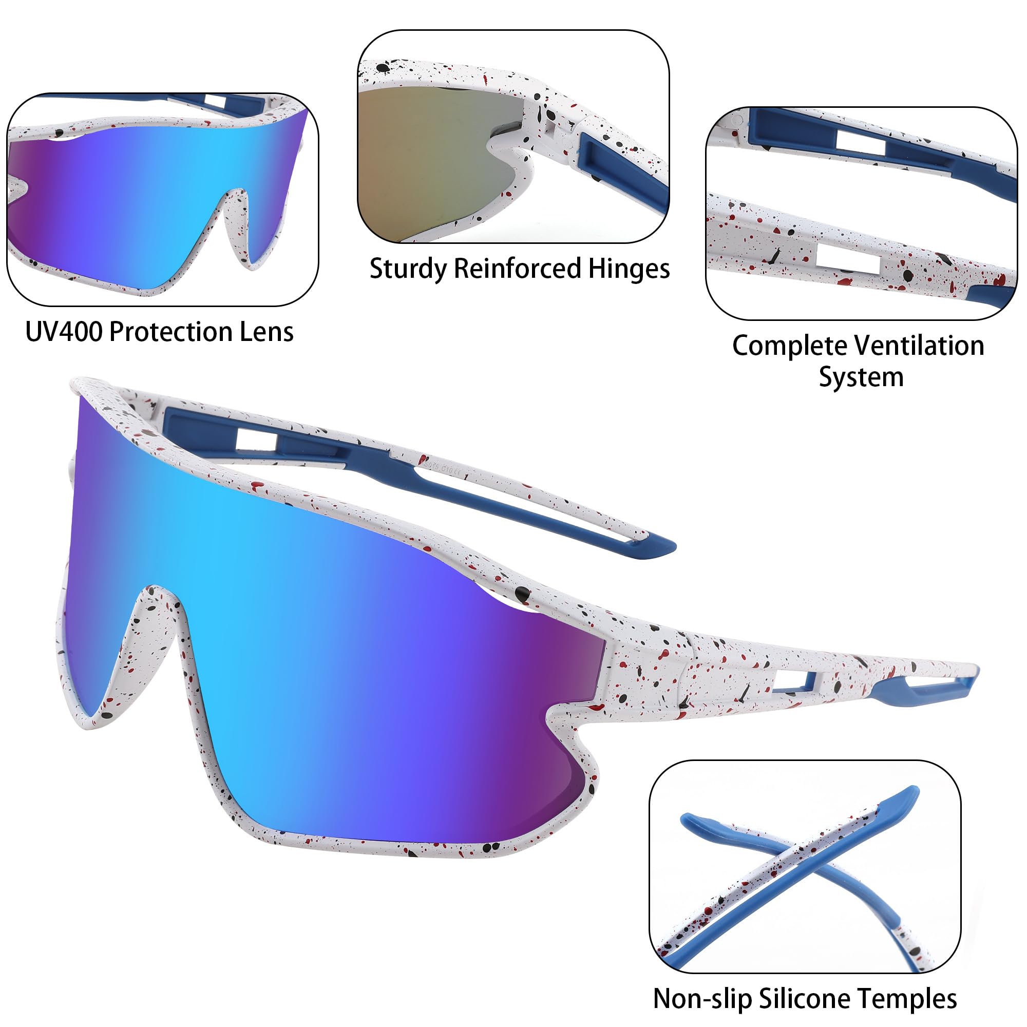 Foto 4 | Gafas De Sol Feisedy B4064 Unisex Para Jóvenes Uv400 Para Béisbol - Venta Internacional.