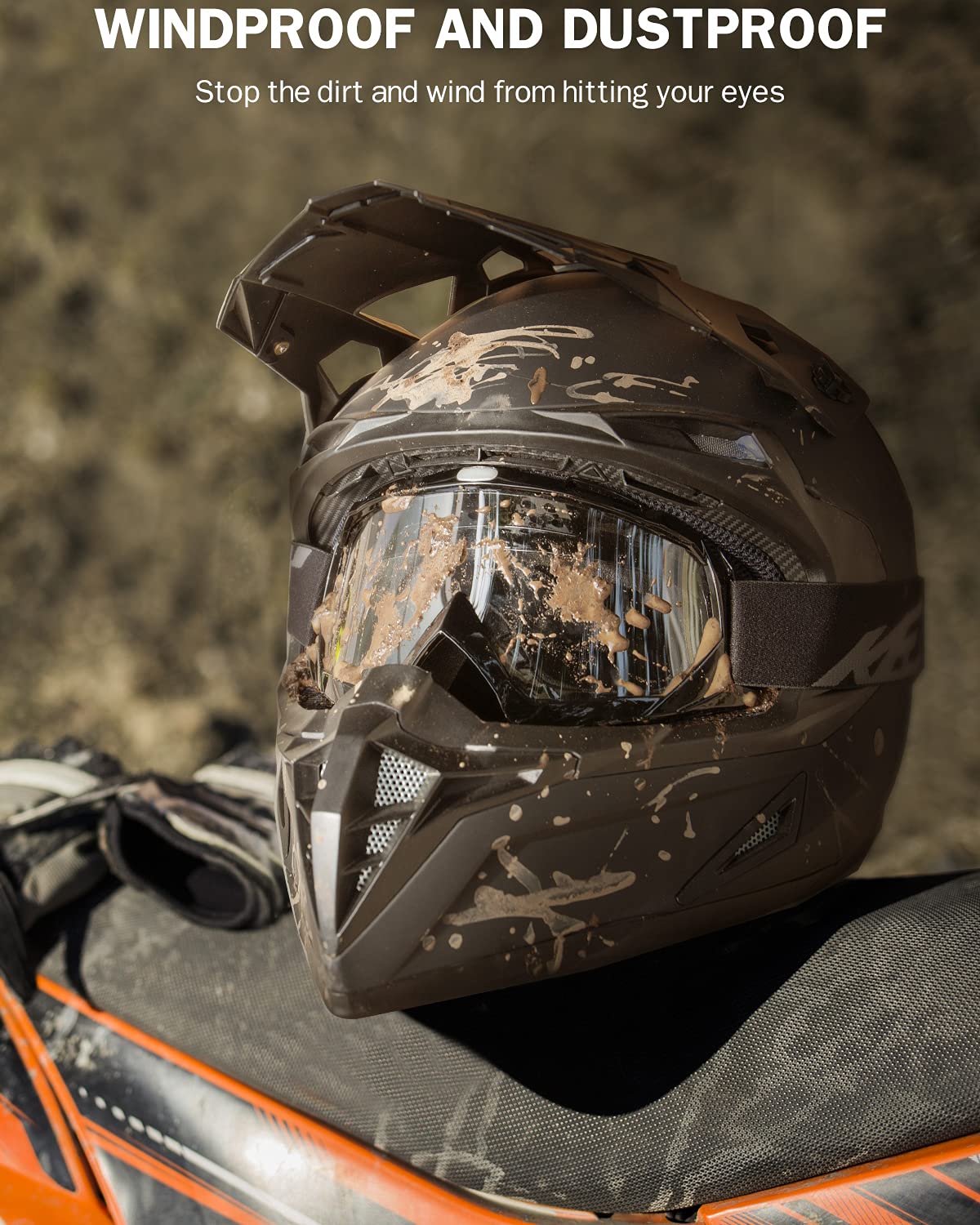 Foto 4 | Gafas De Motocross Kemimoto, Antiuv, Para Moto De Cross, Atv, Utv - Venta Internacional.