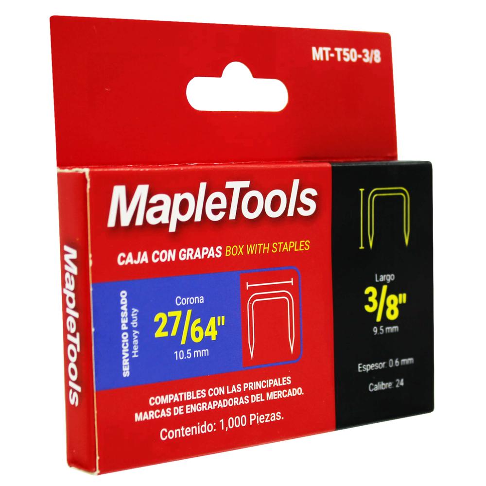 Foto 3 pulgar | 10000 Grapas 3/8'' Cal.24 Maple Tools P/tapicería Industrial