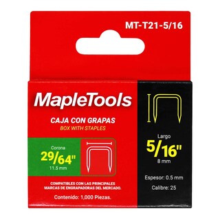 Foto 2 | 15000 Grapas 5/16'' Maple Tools P/ Tapicería Y Carpintería