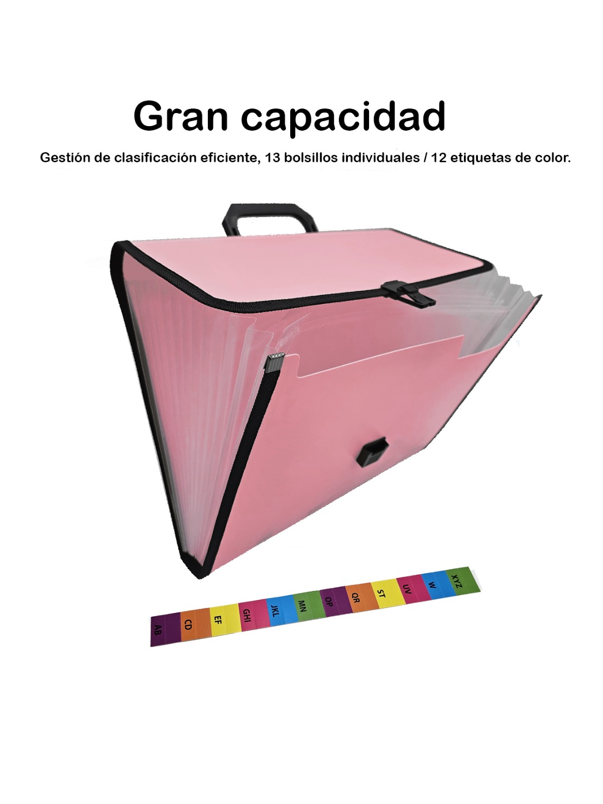 2 Piezas Folder Archivero Rosa