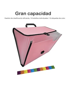 Foto 1 | 2 Piezas Folder Archivero Rosa