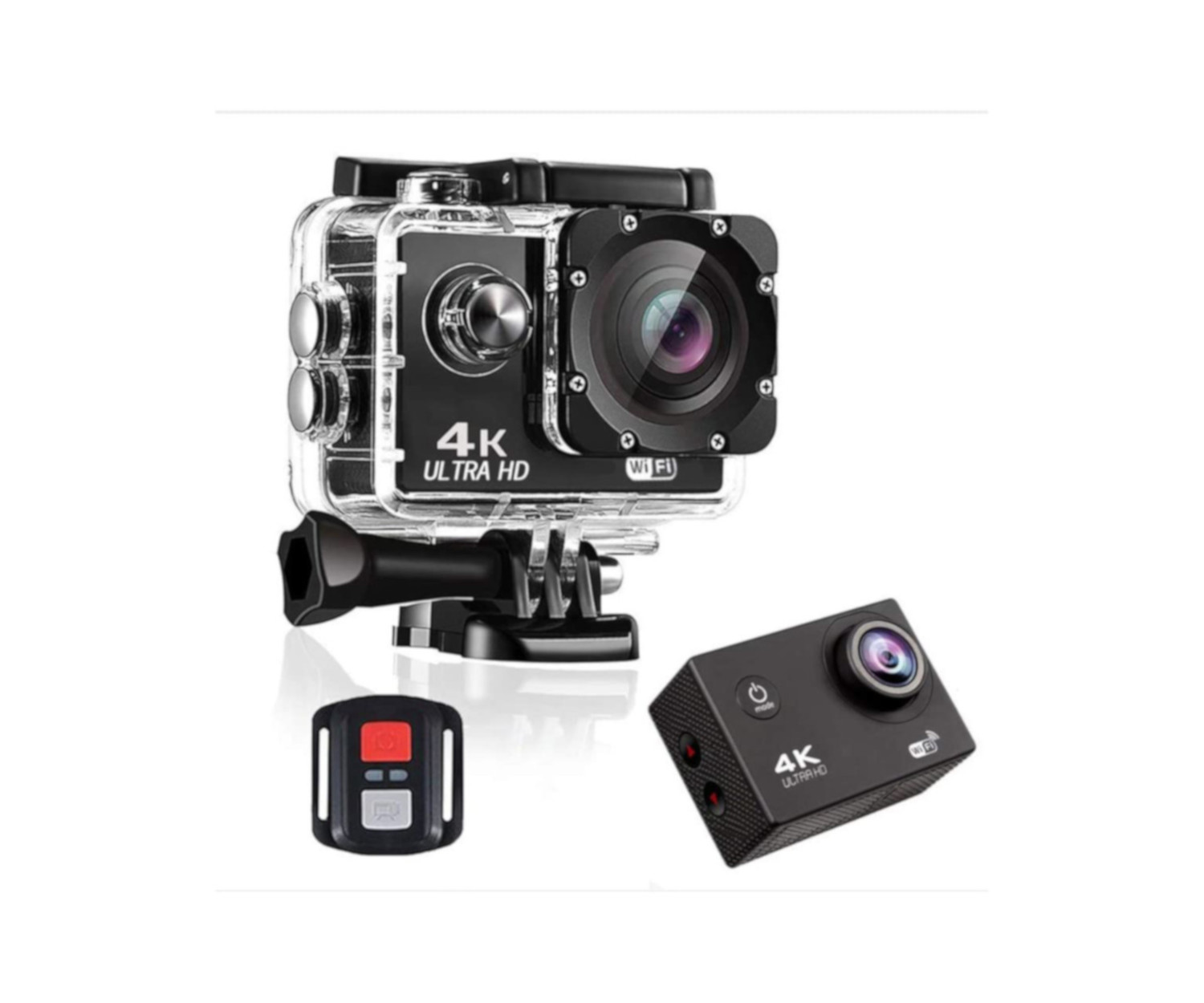 Foto 2 | Sportcam 4k Gadgets One Xcamvg color Negro de Control Remoto