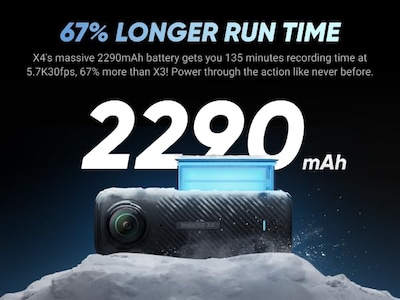 Foto 4 | Paquete De Cámara De Acción Insta360 X4 8k A Prueba De Agua 360 Con Trípode - Venta Internacional.