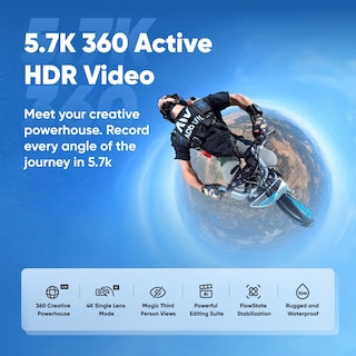 Foto 2 | Cámara De Acción 360 Insta360 X3 Impermeable Con Kit De Motocicleta - Venta Internacional.