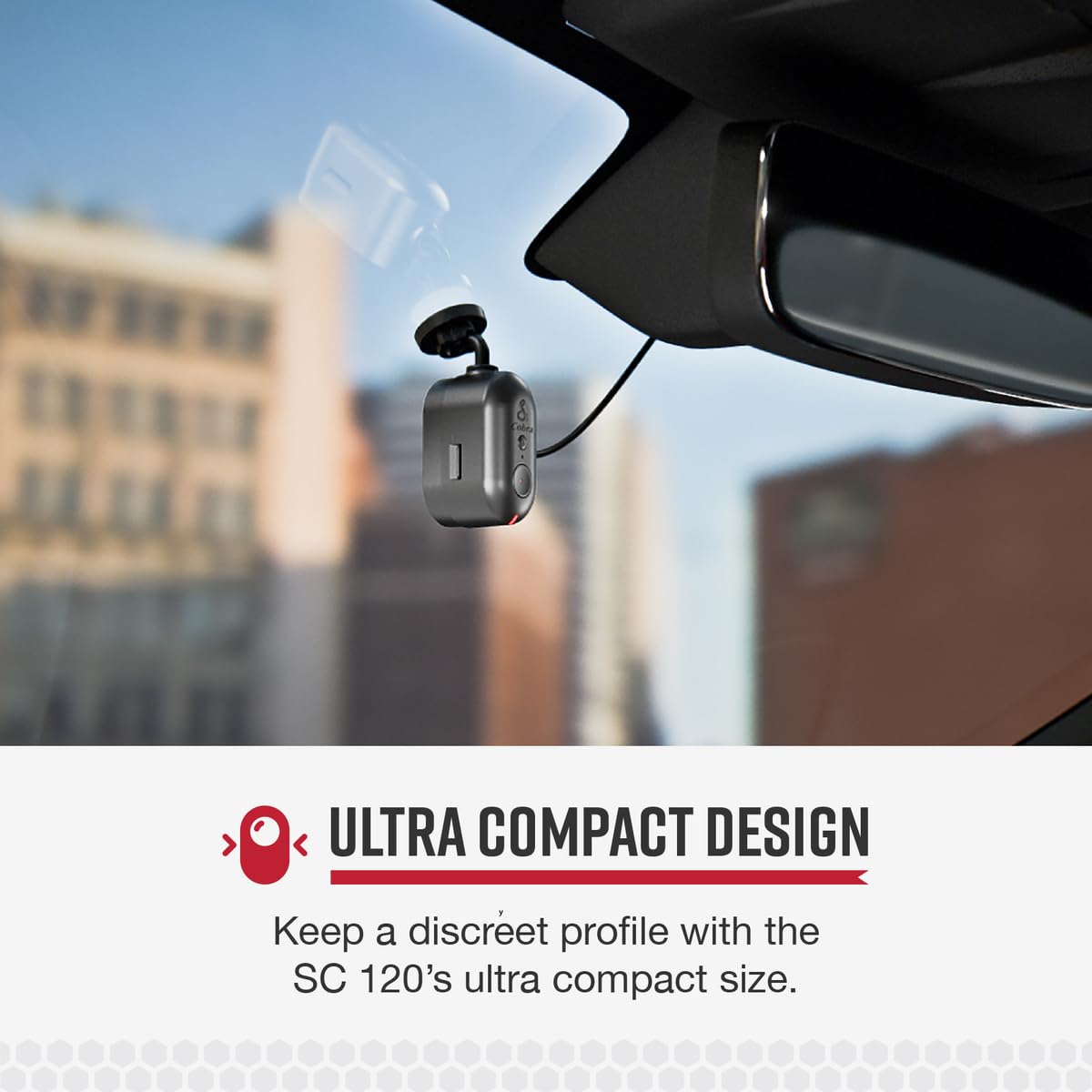 Foto 2 | Dash Cam Cobra Discreet Sc120 Qhd 1440p Con Wifi Y Visión Nocturna - Venta Internacional.