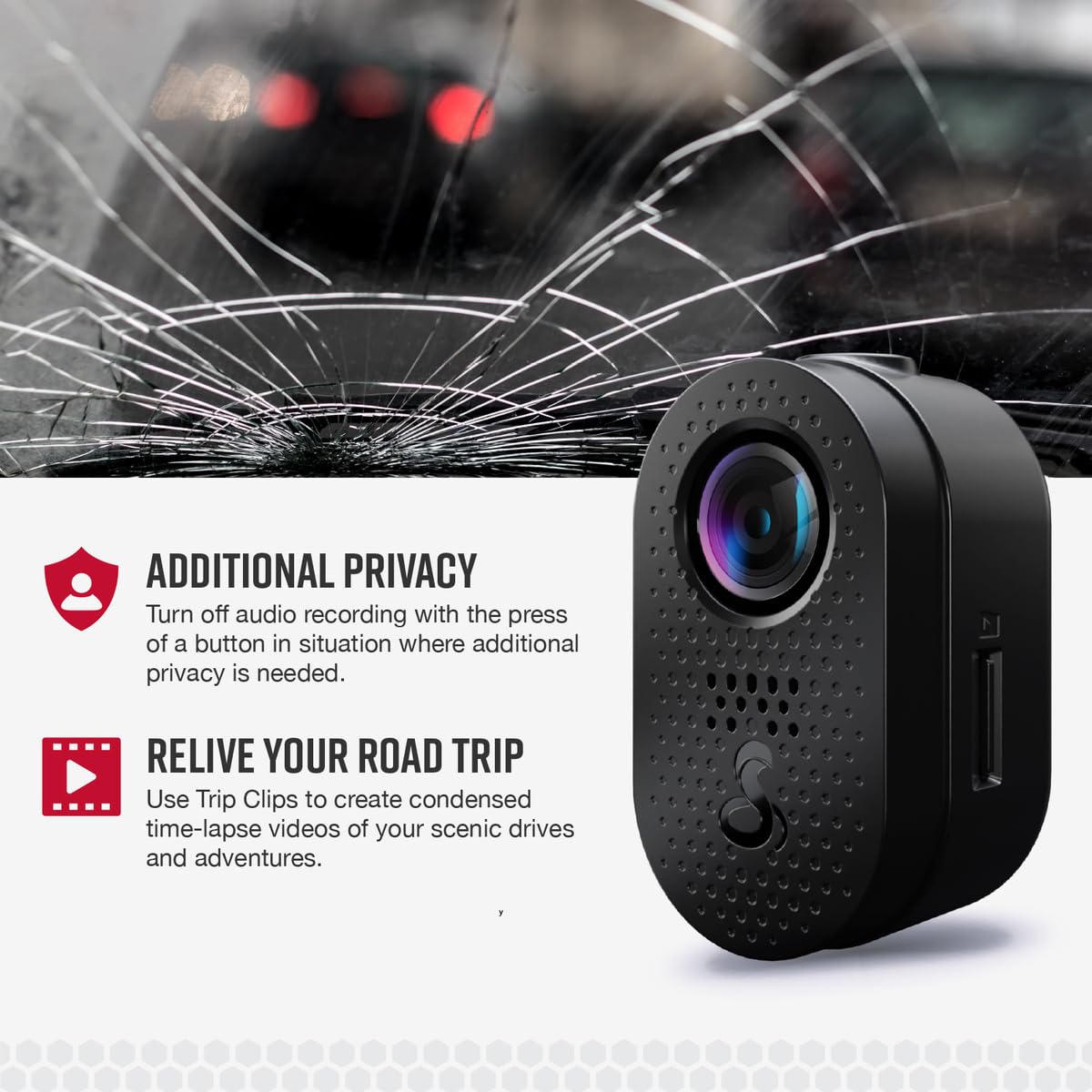 Foto 4 | Dash Cam Cobra Discreet Sc120 Qhd 1440p Con Wifi Y Visión Nocturna - Venta Internacional.