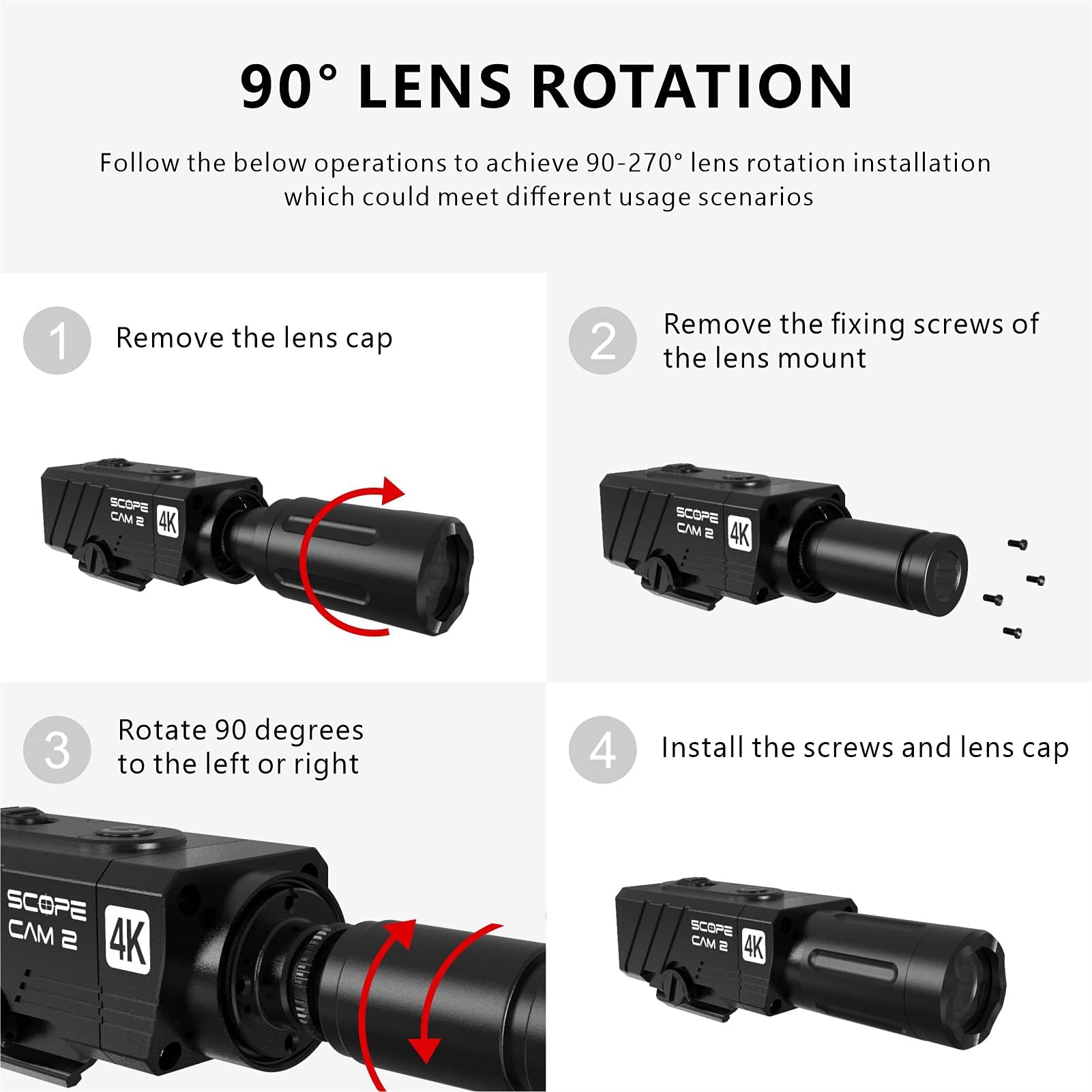 Foto 5 pulgar | Cámara De Acción Runcam Scopecam2 4k Zoom Resistente Al Agua - Venta Internacional.