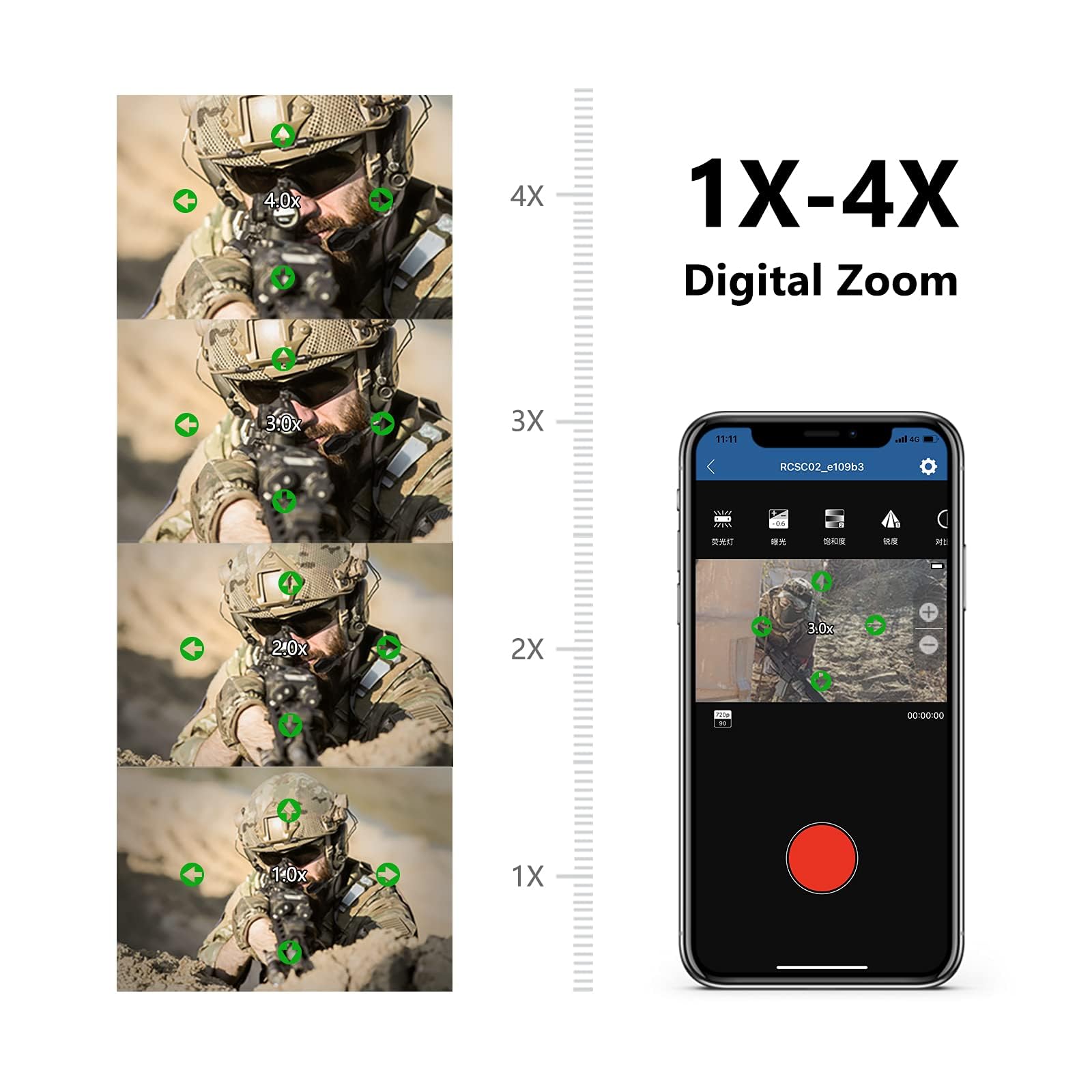 Foto 5 | Cámara De Acción Runcam Scopecam2 4k Zoom Resistente Al Agua - Venta Internacional.