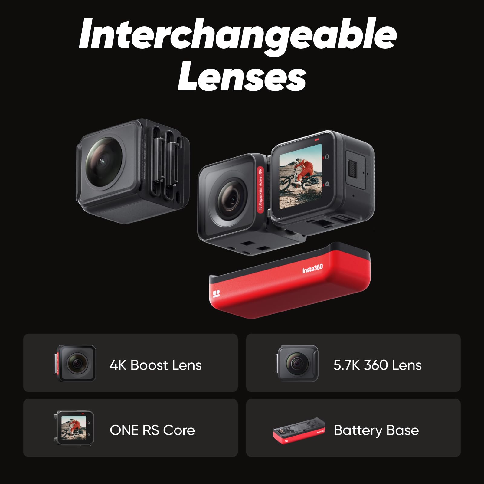 Foto 4 pulgar | Cámara De Acción Insta360 One Rs Twin Edition 4k 60 Fps 48 Mp - Venta Internacional.