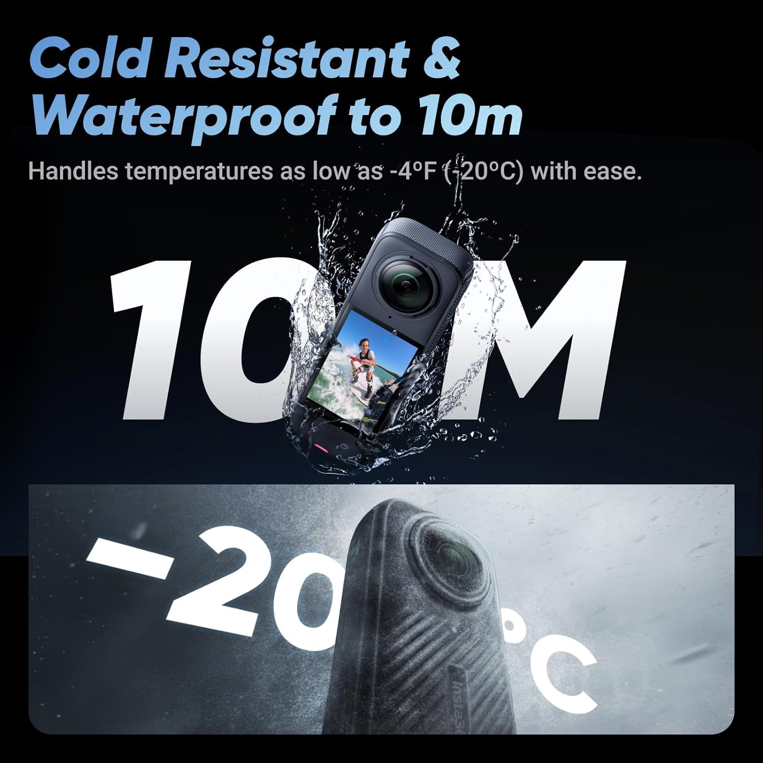Foto 5 pulgar | Cámara De Acción Insta360 X4 Waterproof 360 8k 48mp Con Tarjeta De 64gb - Venta Internacional.