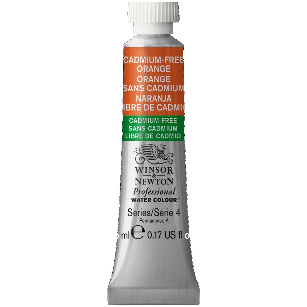 Pintura Acuarela 5ml Artist Naranja Libre de Cadmio S-4 899 Winsor & Newton