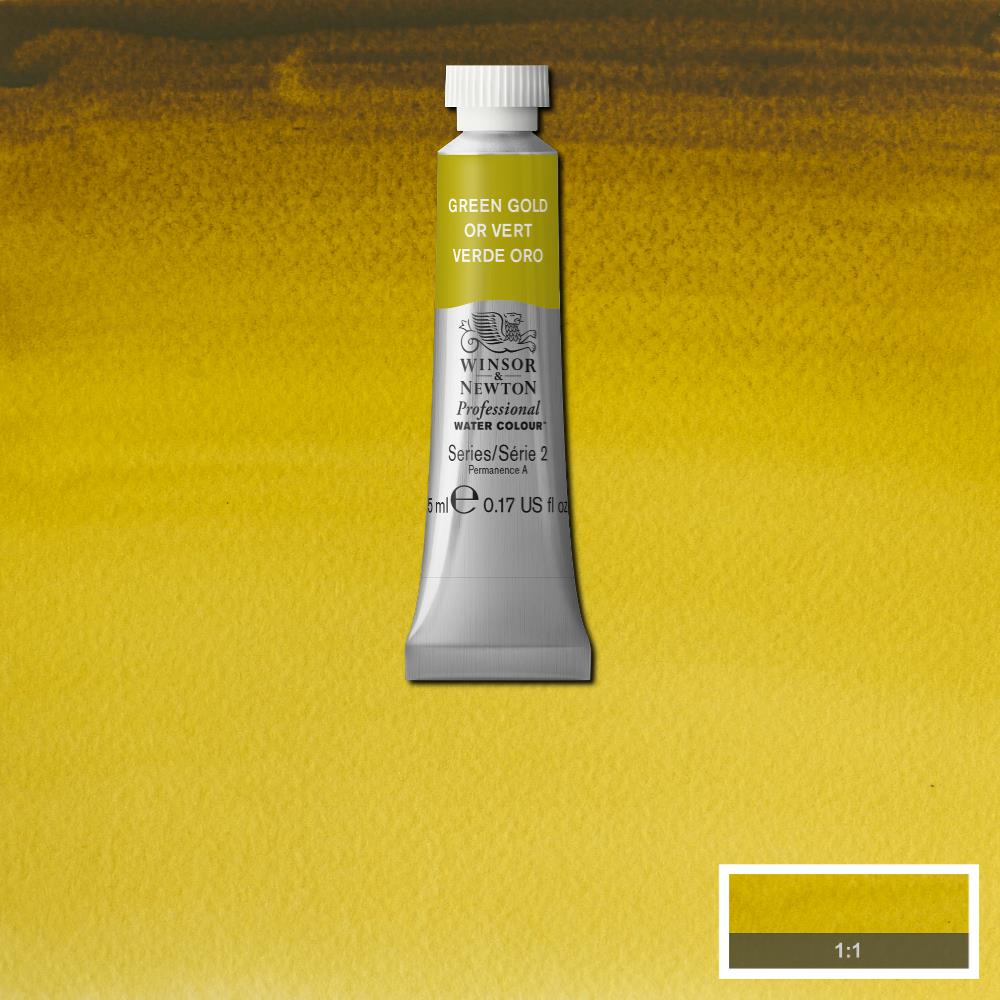 Foto 4 pulgar | Acuarela 5ml Artist Verde Dorado S-2 294 Winsor & Newton