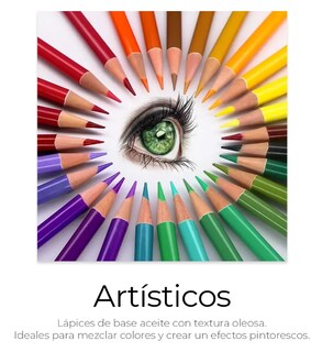 Foto 4 | Juego De Lapices Dibujar Pintar De Colores Vibrantes 72 Pz Trazo Multicolor