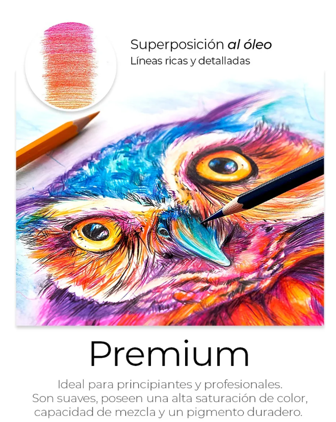 Foto 6 pulgar | Juego De Lapices Dibujar Pintar De Colores Vibrantes 72 Pz Trazo Multicolor