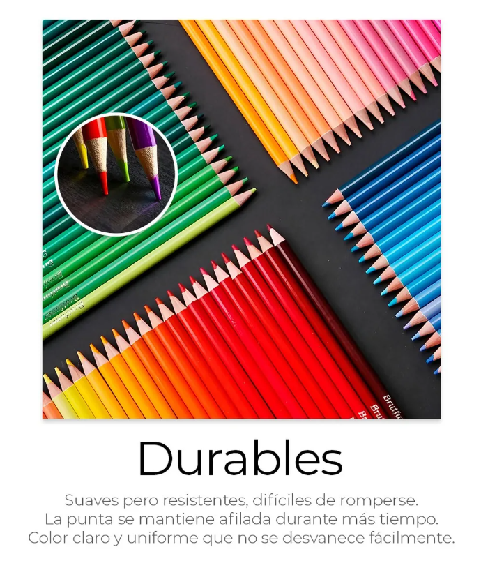 Foto 7 pulgar | Juego De Lapices Dibujar Pintar De Colores Vibrantes 72 Pz Trazo Multicolor