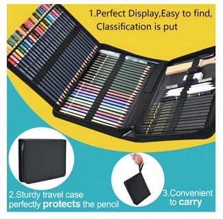 Foto 2 | 96 Piezas Kit De Lápices Picool Sketcher De Dibujo Pintura Y Boceto Incluye Carboncillo Lápices De Colores Libro De