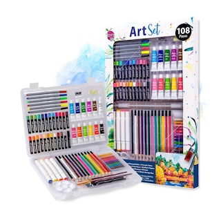 Foto 1 | Berry Hip Premium Art Set: Lápices De Colores, Marcadores, Delineadores, Pasteles Al Óleo, Pinturas Acrílicas,