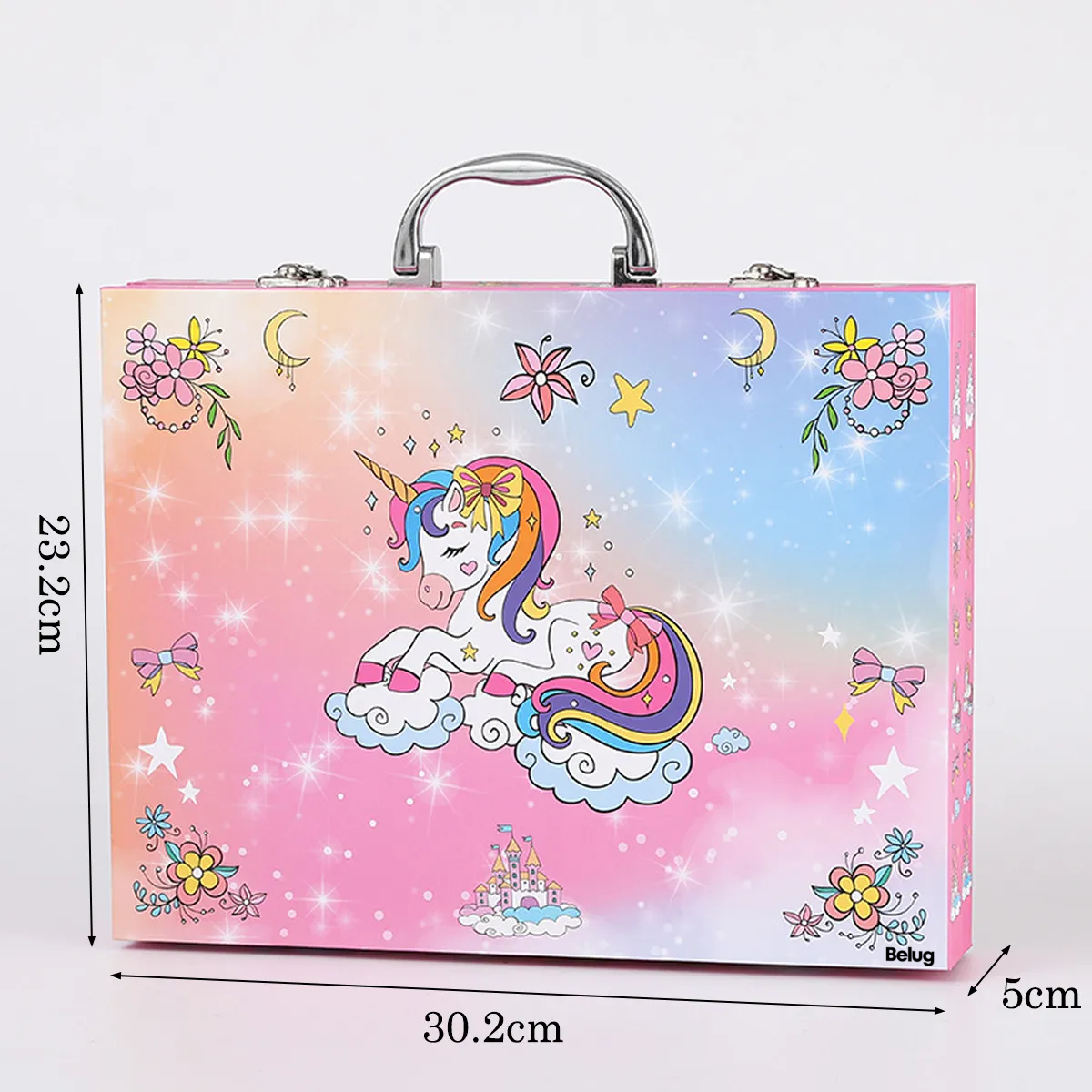Foto 3 pulgar | Set De Arte Dibujo Belug Colores Marcadores Lápices 50pcs Multicolor  Unicornio