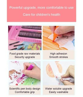 Foto 5 | 208 Kit Acuarela Belug Lápices Niños Kit De Dibujo Y Pinturas Estuche Azul