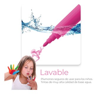 Foto 3 | Kit De Dibujo Belug Profesional Lápices Plumones Unicornio Rosa