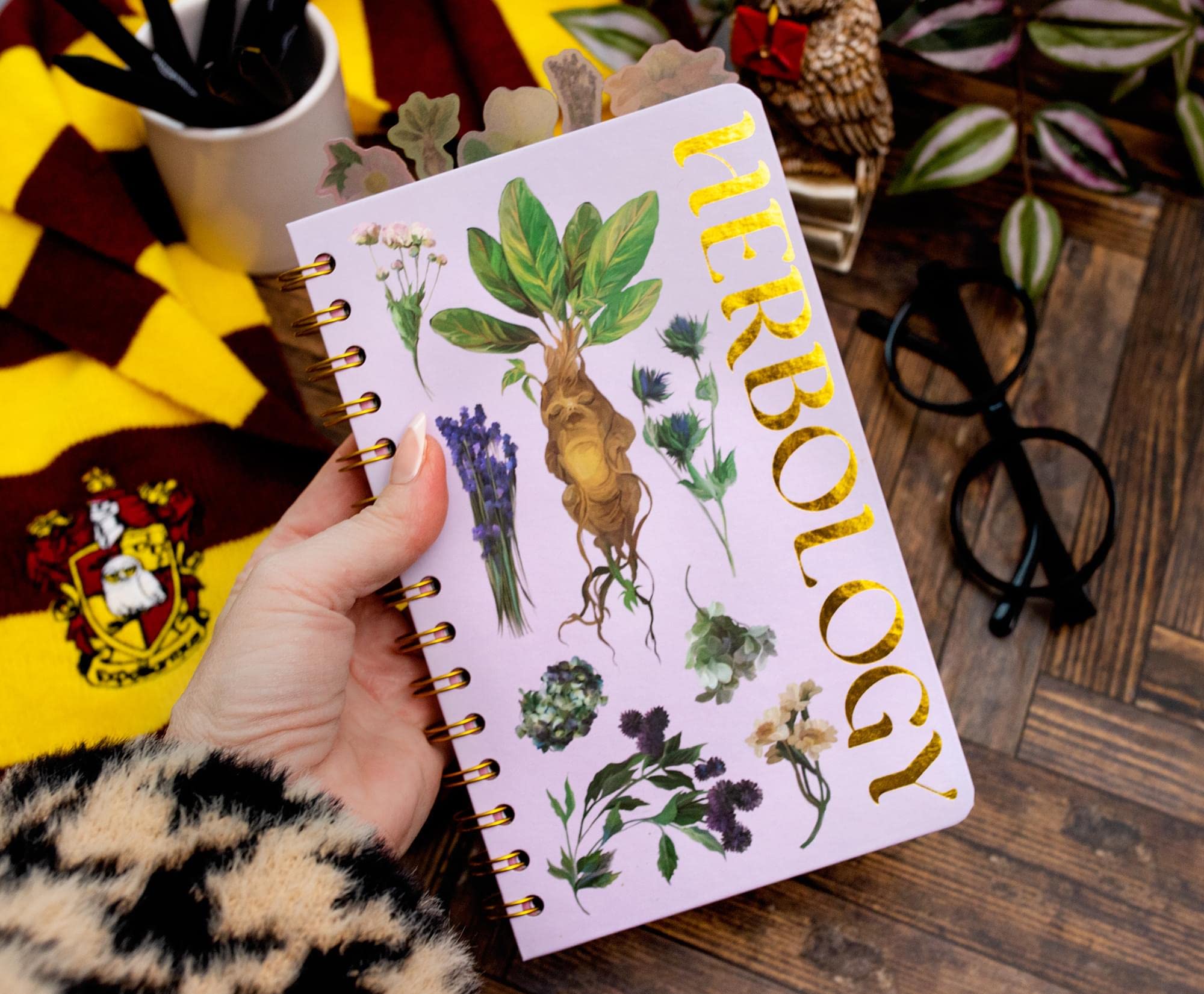 Foto 7 pulgar | Libreta Espiral Harry Potter Hogwarts Herbology 75 Páginas - Venta Internacional