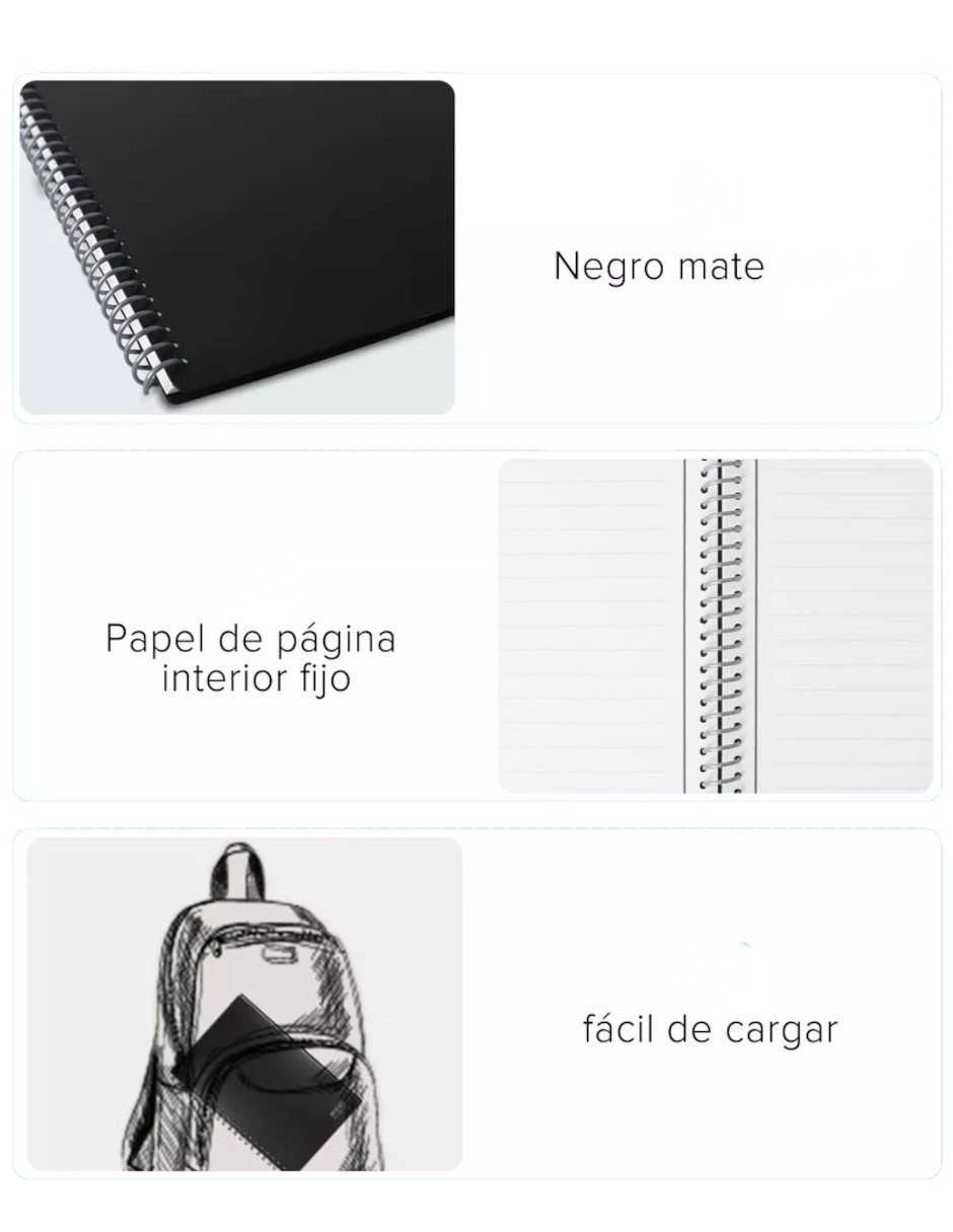 Foto 4 pulgar | Cuaderno Reutilizable 30 Páginas + Termo Güish Gratis