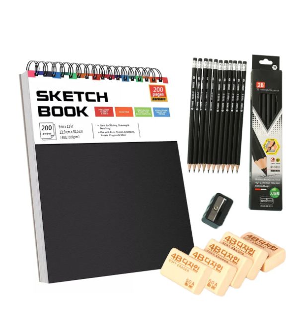 Foto 2 pulgar | Cuaderno A4 De Boceto Y Dibujo 100 Hojas/200 Páginas Blank Xtellar Bloc De Dibujo  Cuaderno De Bocetos 30.5x22.9cm