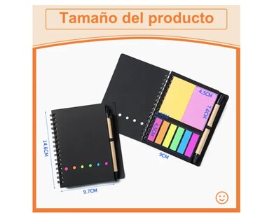 Foto 2 | Libreta Ecológica Xtellar Con Notas Adheribles 12 Piezas