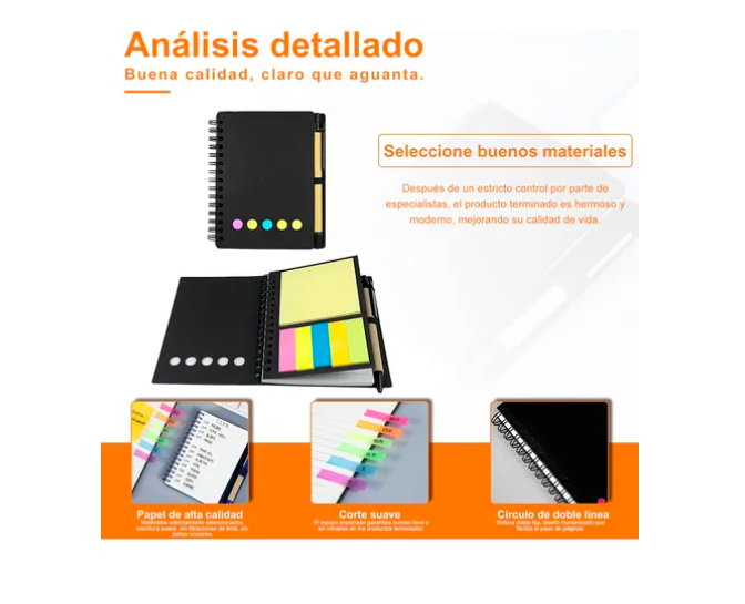 Foto 5 pulgar | Libreta Ecológica Xtellar Con Notas Adheribles  12 Piezas