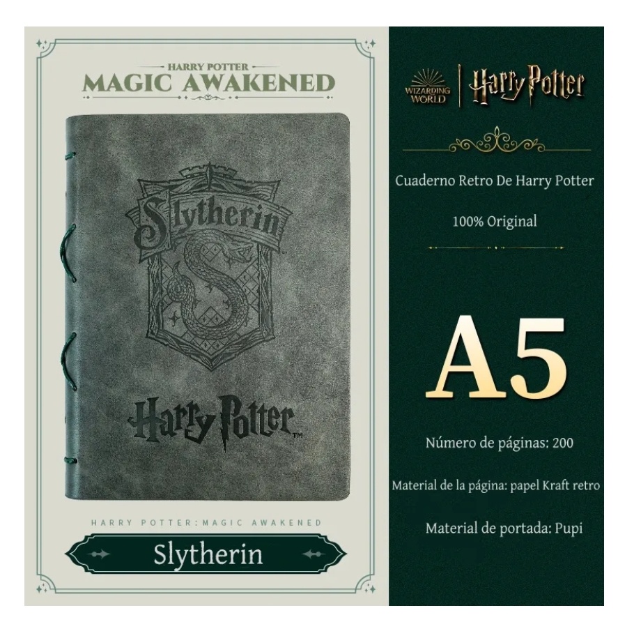 Foto 5 pulgar | Cuaderno Retro De Harry Potter - A5 200 Páginas  Original