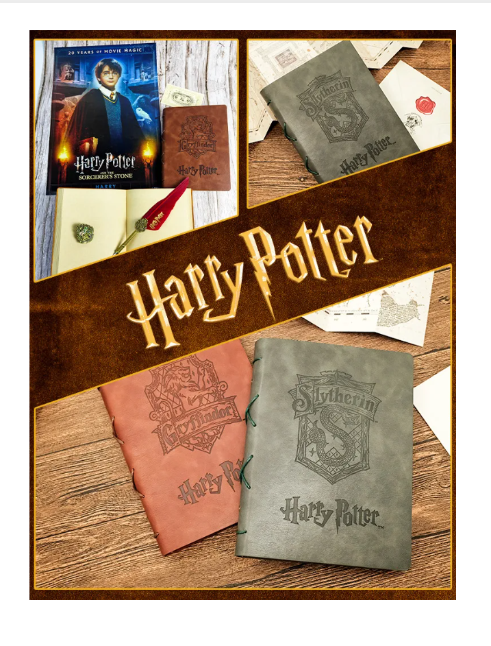Foto 3 pulgar | Cuaderno Retro De Harry Potter - A5 200 Páginas  Original