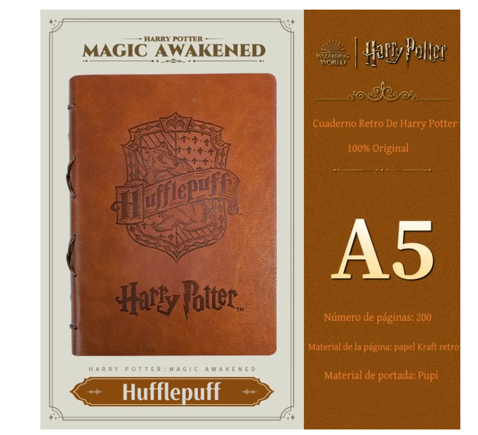 Foto 4 pulgar | Cuaderno Retro De Harry Potter - A5 200 Páginas  Original
