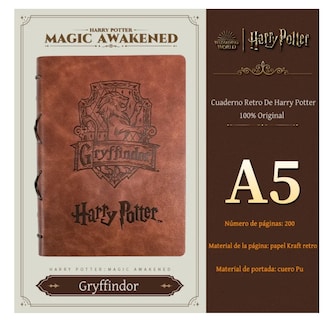 Foto 4 | Cuaderno Retro De Harry Potter - A5 200 Páginas Original