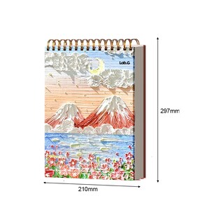 Foto 2 | 2pcs A4 Cuaderno Lab.g De Dibujo 240p Con Lámina Gruesa Coral