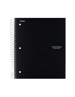 Foto 2 | Cuaderno Colegial Five Star 200 Hojas 5 Materias Rayado Color Negro